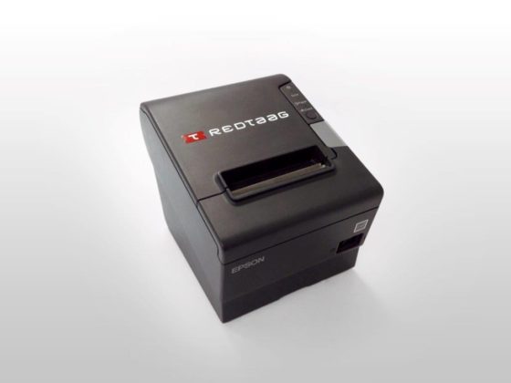 imprimante billetterie thermique sans fond de billets noire